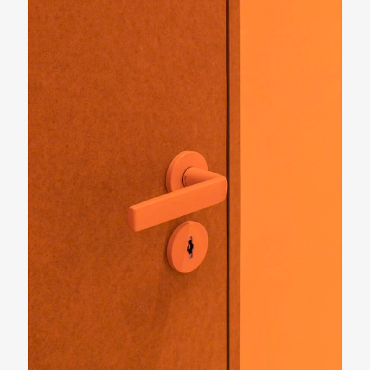 Türgriff Le Corbusier | Badezimmer Komplett-Set | Rundrosette | FSB 1267