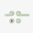 FSB 1267 WC-Garnitur mit Rundrosetten in Les Couleurs® Le Corbusier® Vert Anglais Pâle, freigestellte Produktansicht.