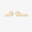 FSB 1267 Drückergarnitur ohne Schlüsselrosetten mit Rundrosetten in Les Couleurs® Le Corbusier® Blanc, freigestellte Produktansicht.