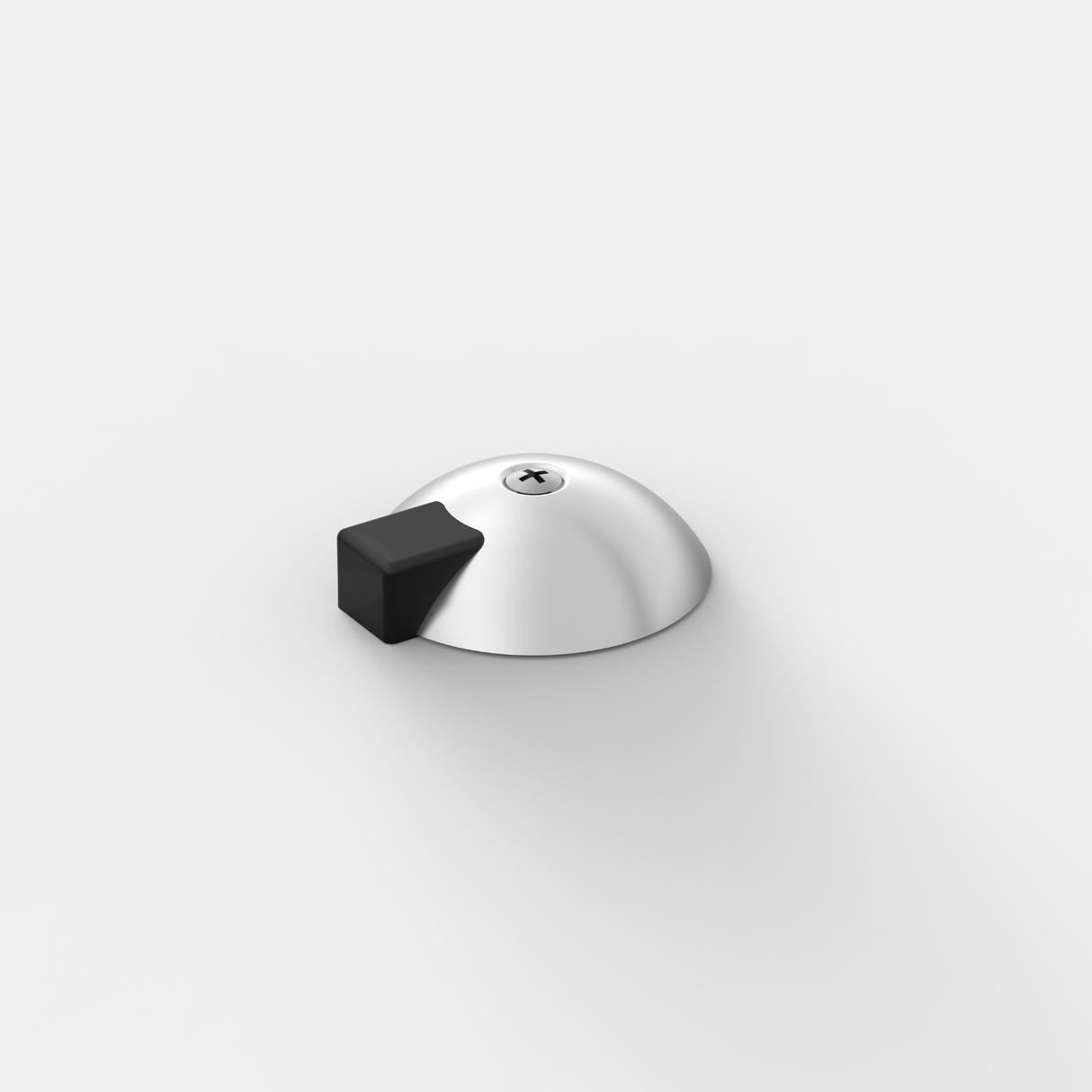 FSB 3884 Türstopper für Innentüren in Aluminium 0105 Naturfarbig, glänzend, freigestellte Produktansicht.